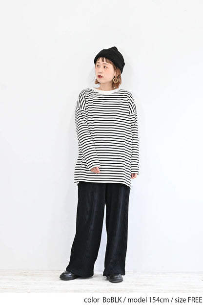 スムース裾スクエアロンTEE