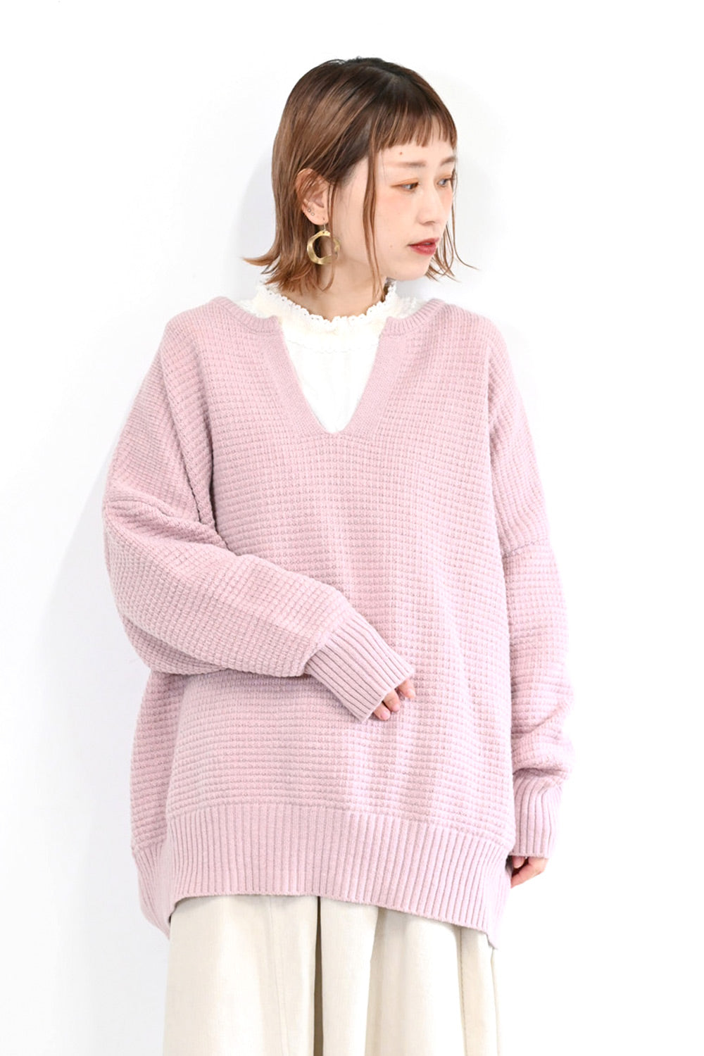 Pink heart ハートニット ピンク AMI PARIS アミパリス ハートロゴ