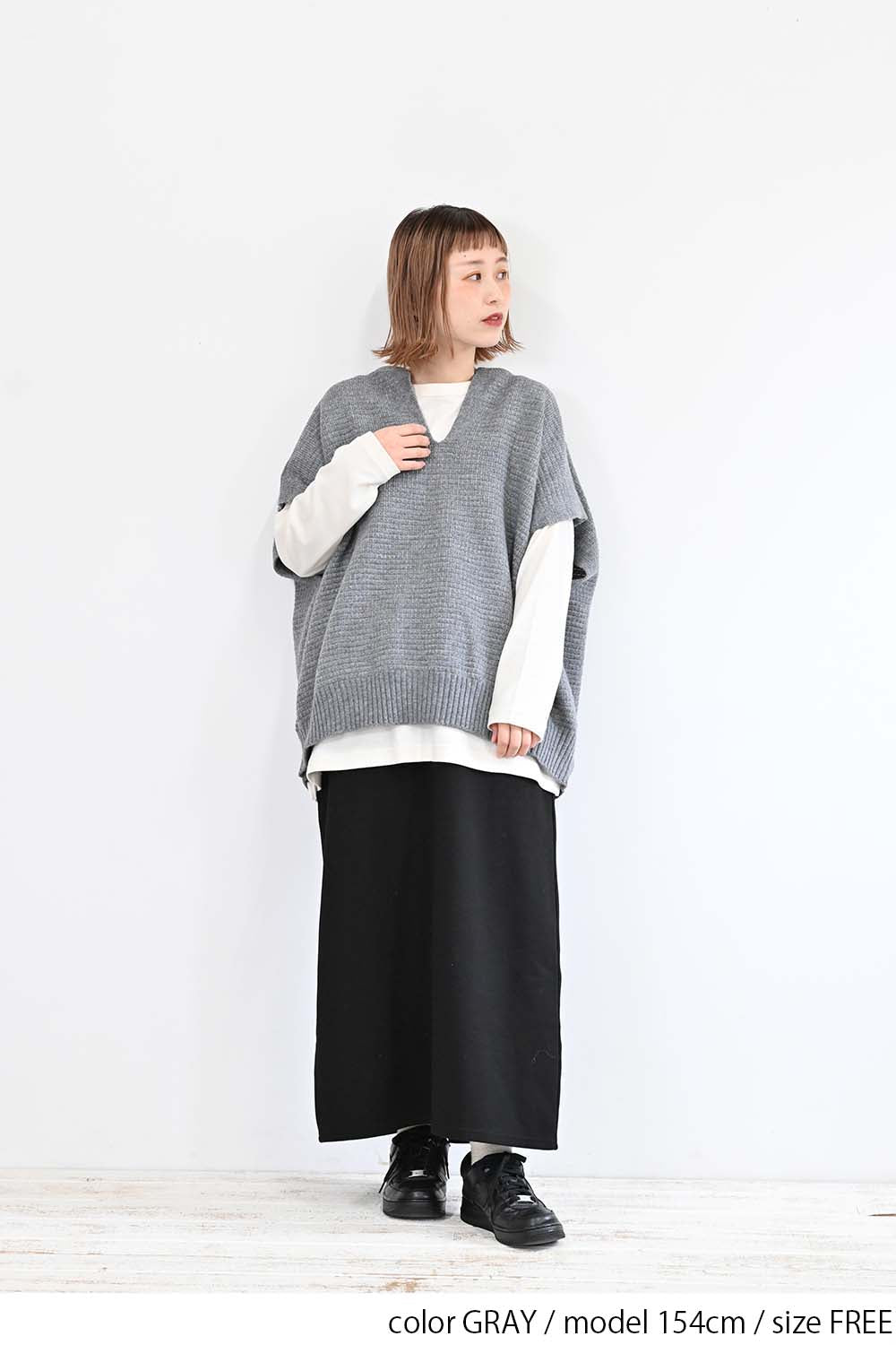 GRAY / 154cm / FREE