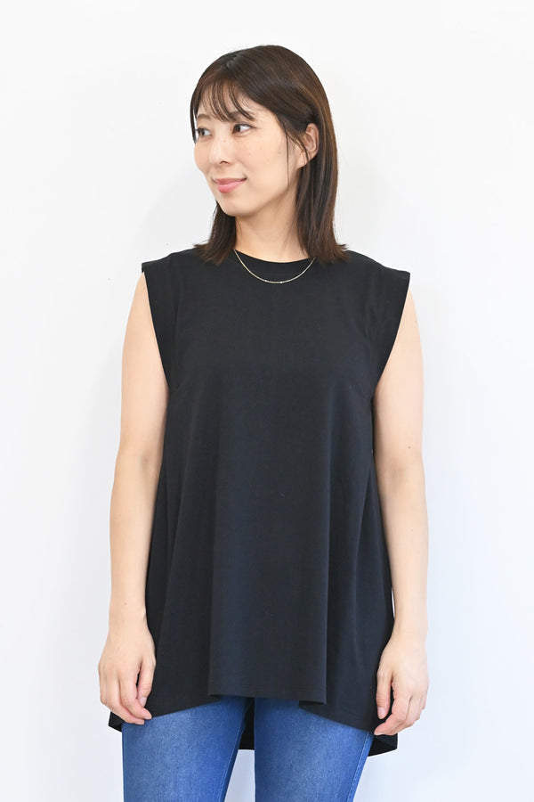 ≪OUTLET SALE≫ Shoulder Pleat Sleeveless Tunic