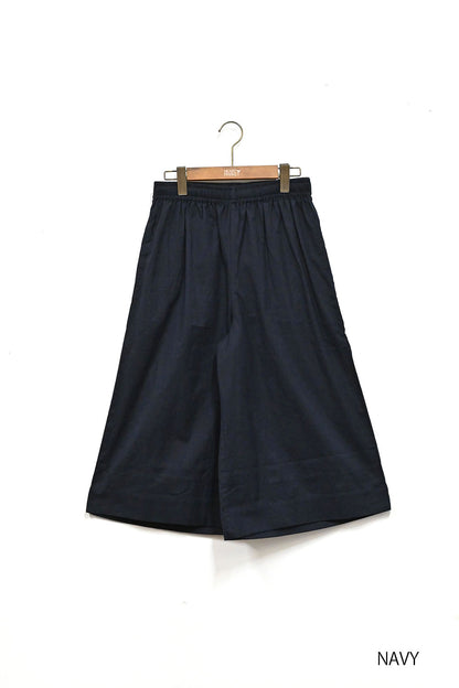 ≪SALE≫ Cotton-Linen Gaucho Pants -1