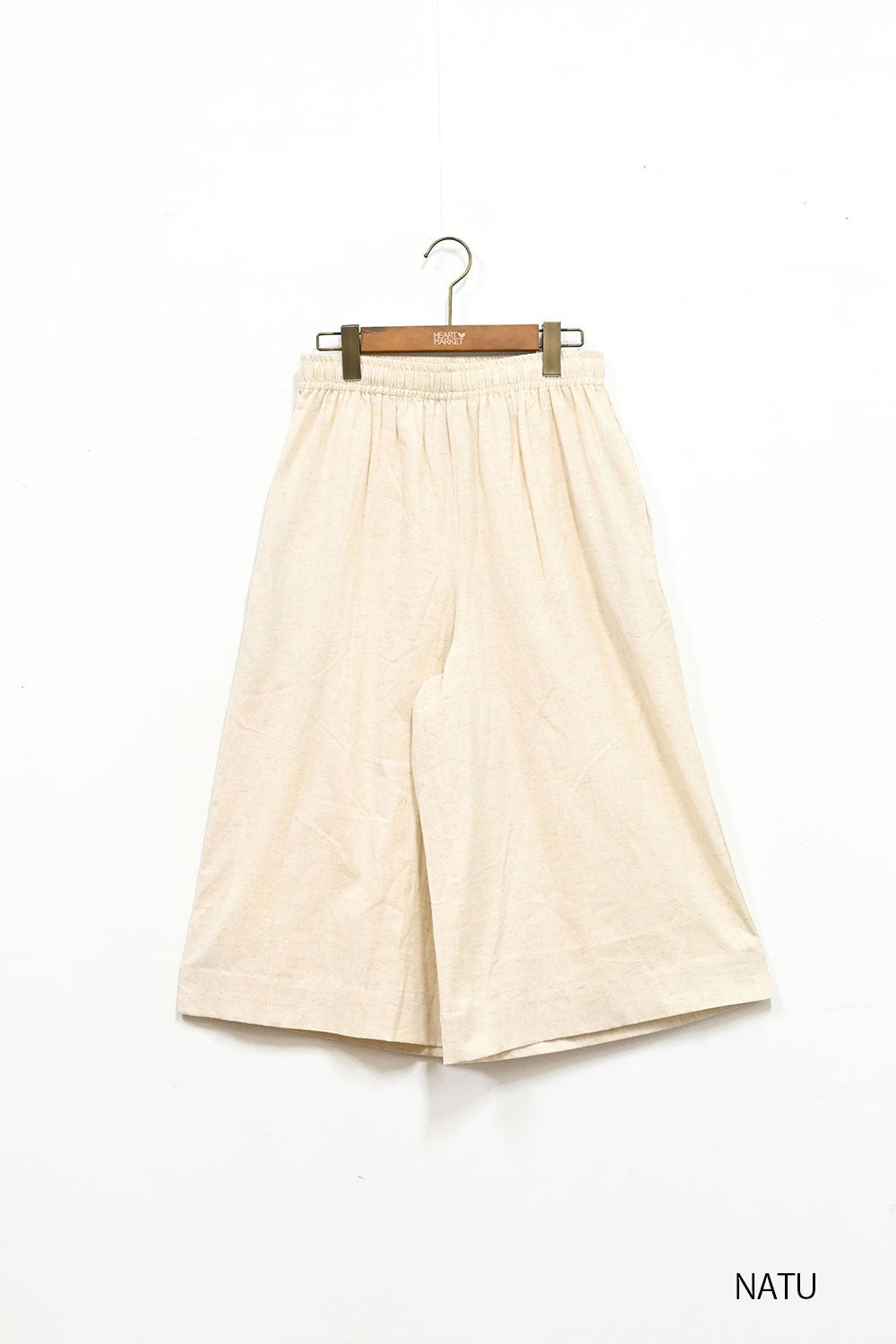 ≪SALE≫ Cotton-Linen Gaucho Pants -1
