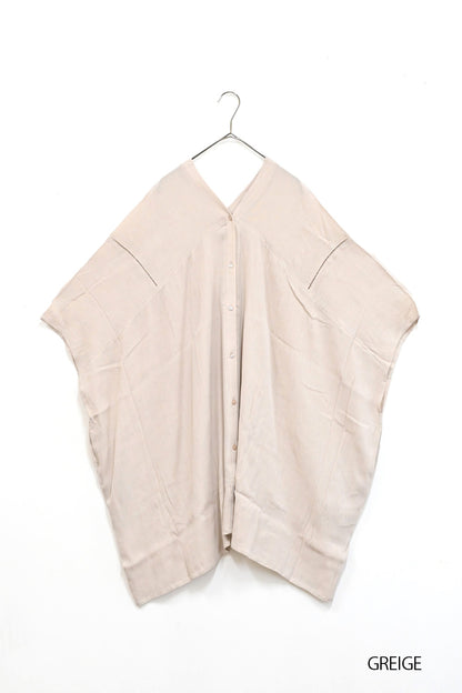 Rayon Crinkled Big Cardigan