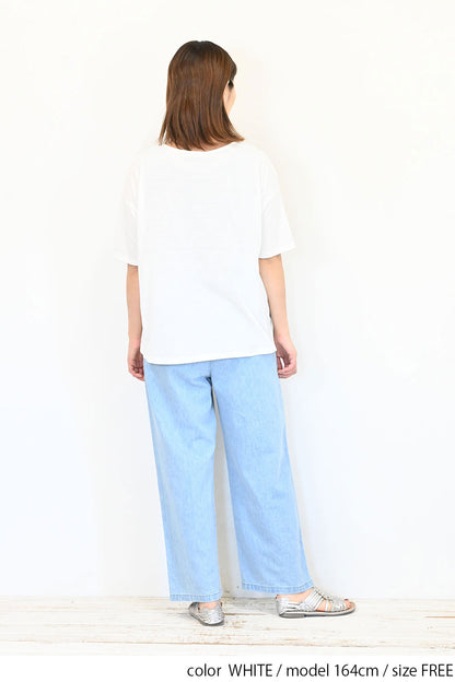 総刺繍プルオーバー