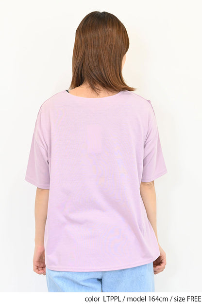 総刺繍プルオーバー