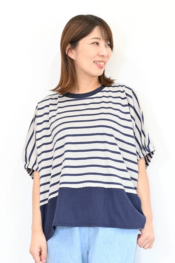 ≪SALE≫USAコットン切替ドルマンT