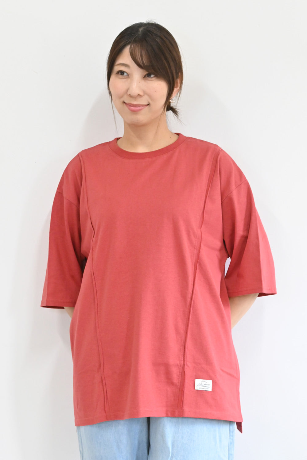 ≪SALE≫USAコットン七分袖切替チュニック– HEART MARKET