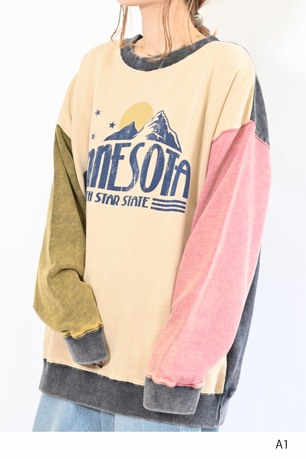 ≪SALE≫【CUBE SUGAR】30/10裏毛パウダー加工マウンテン