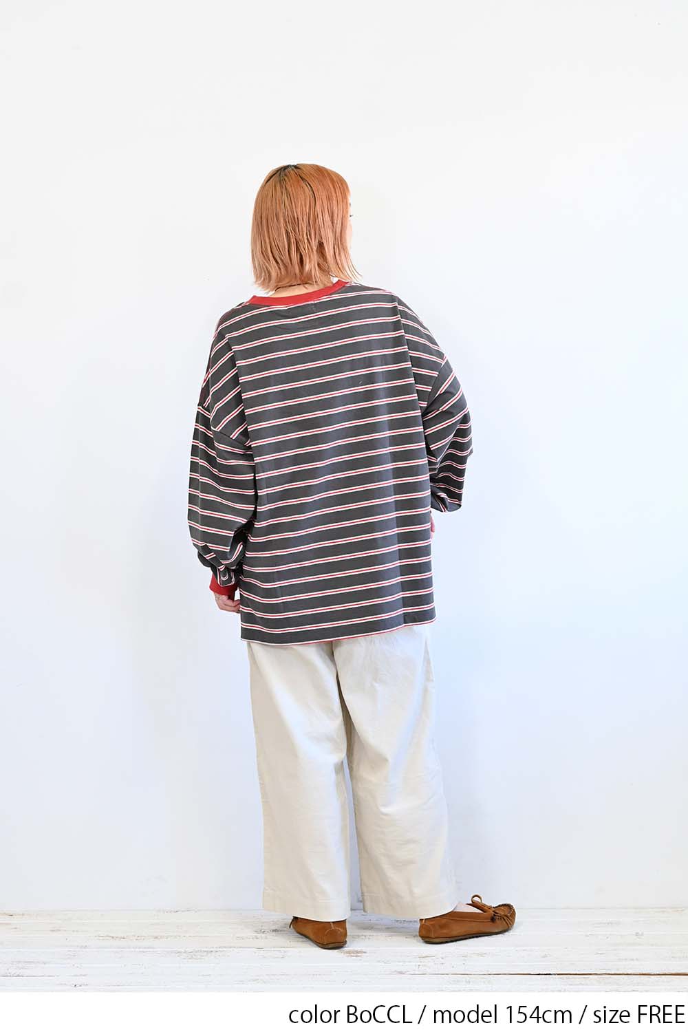 ≪SALE≫【GENTIL】 Trim Border Long Tee