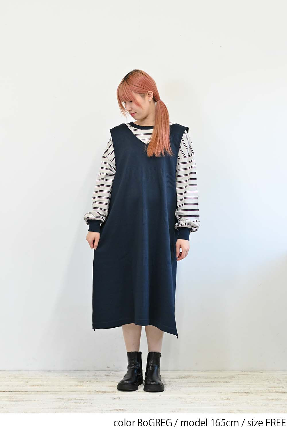 ≪SALE≫【GENTIL】 Trim Border Long Tee