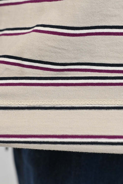 ≪SALE≫【GENTIL】 Trim Border Long Tee