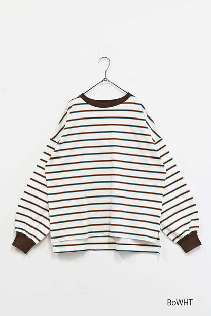 ≪SALE≫【GENTIL】 Trim Border Long Tee