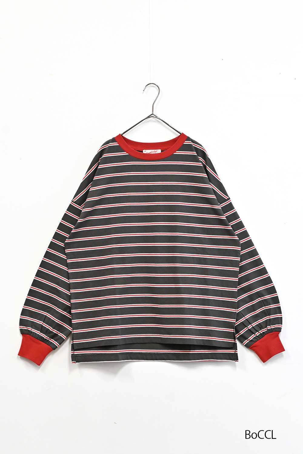 ≪SALE≫【GENTIL】 Trim Border Long Tee