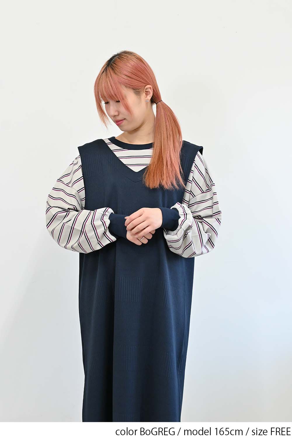 ≪SALE≫【GENTIL】 Trim Border Long Tee
