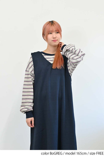 ≪SALE≫【GENTIL】 Trim Border Long Tee