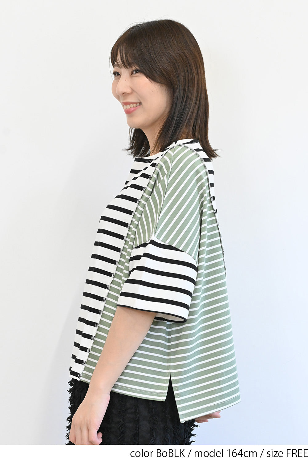 在庫わずか／≪SALE≫ボーダー切替ワイドプルオーバー – HEART