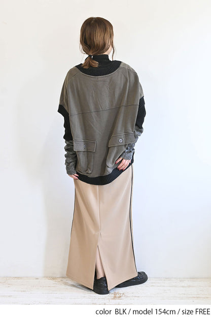 【Classic byGENTIL】RIB Knit タートル