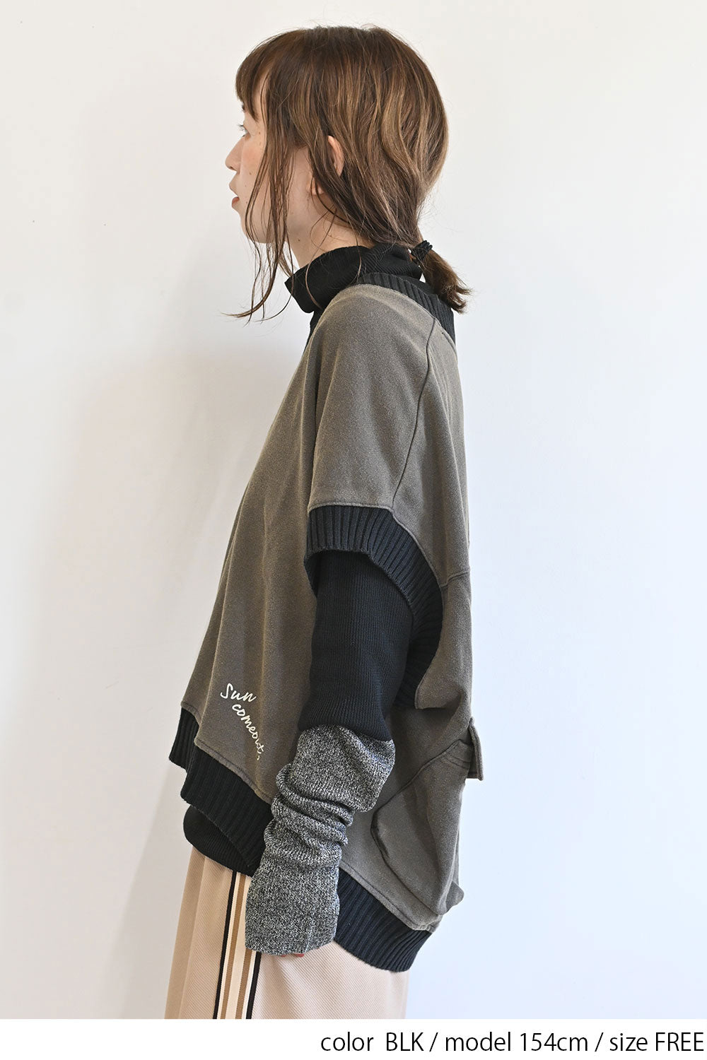 【Classic byGENTIL】RIB Knit タートル
