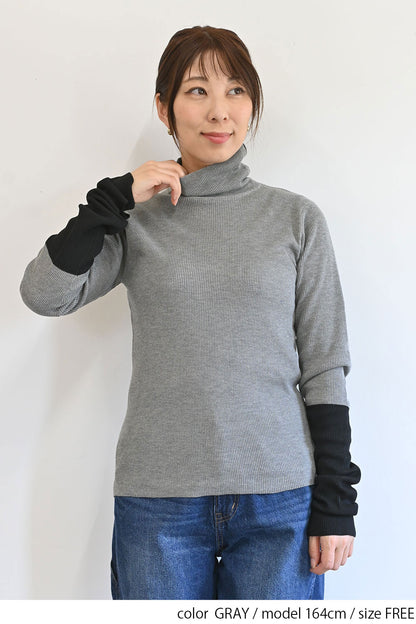 【Classic byGENTIL】RIB Knit タートル