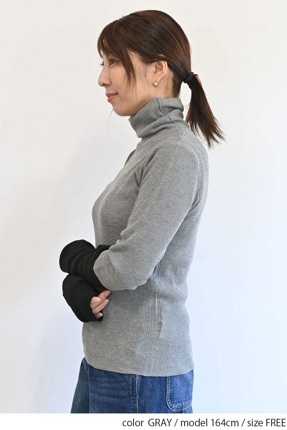 【Classic byGENTIL】RIB Knit タートル