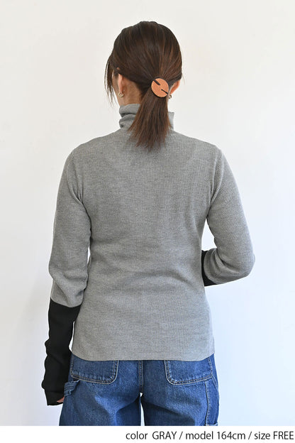 【Classic byGENTIL】RIB Knit タートル