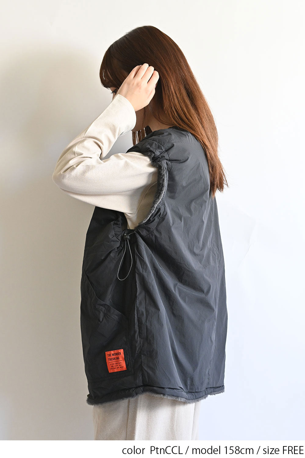 ≪SALE≫【Classic byGENTIL】Reversible Mixed Material Air Vest