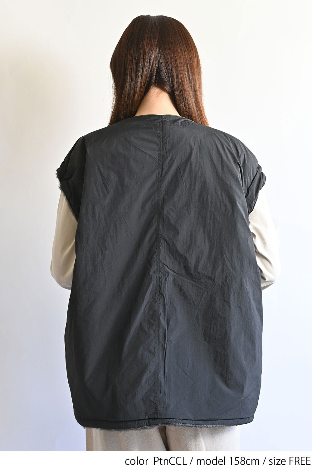 ≪SALE≫【Classic byGENTIL】Reversible Mixed Material Air Vest