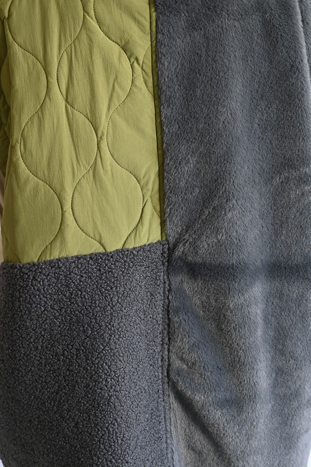 ≪SALE≫【Classic byGENTIL】Reversible Mixed Material Air Vest