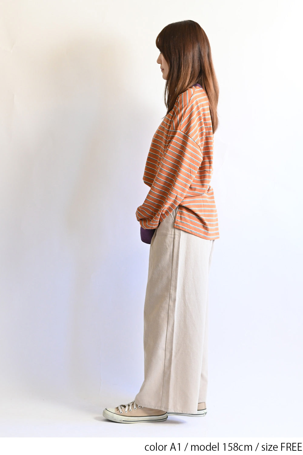 ≪SALE≫【Classic byGENTIL】Collar Layered Style Trim Long Sleeve Tee