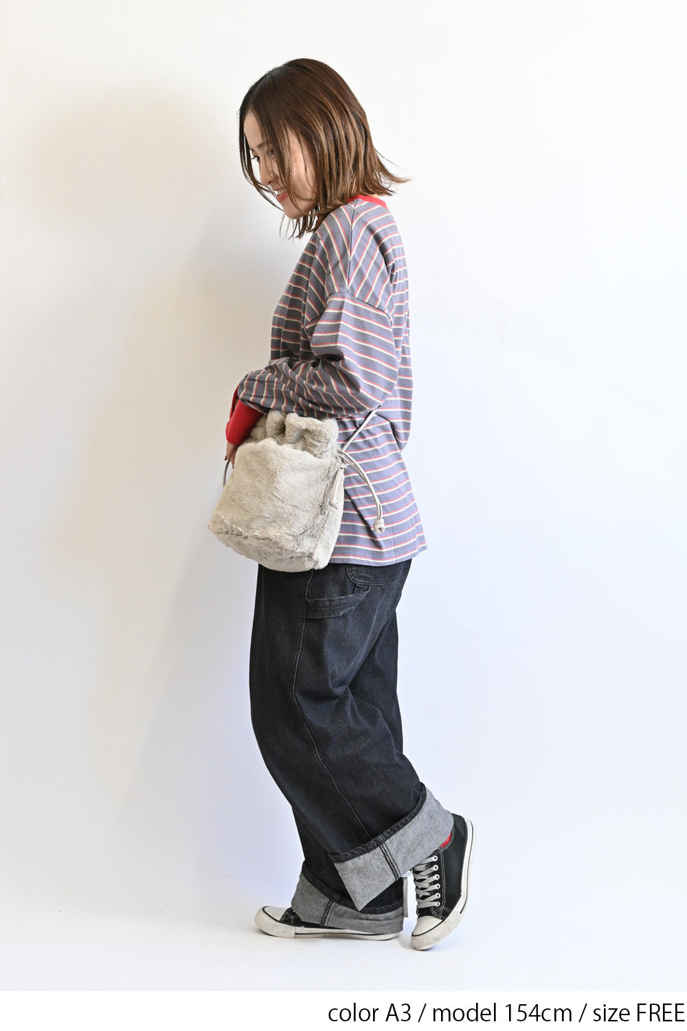 ≪SALE≫【Classic byGENTIL】Collar Layered Style Trim Long Sleeve Tee