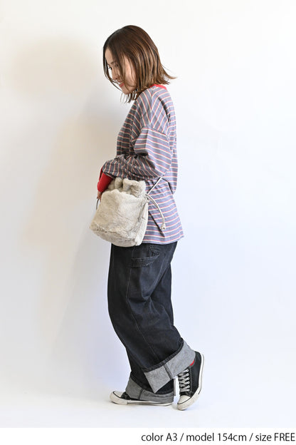 ≪SALE≫【Classic byGENTIL】Collar Layered Style Trim Long Sleeve Tee