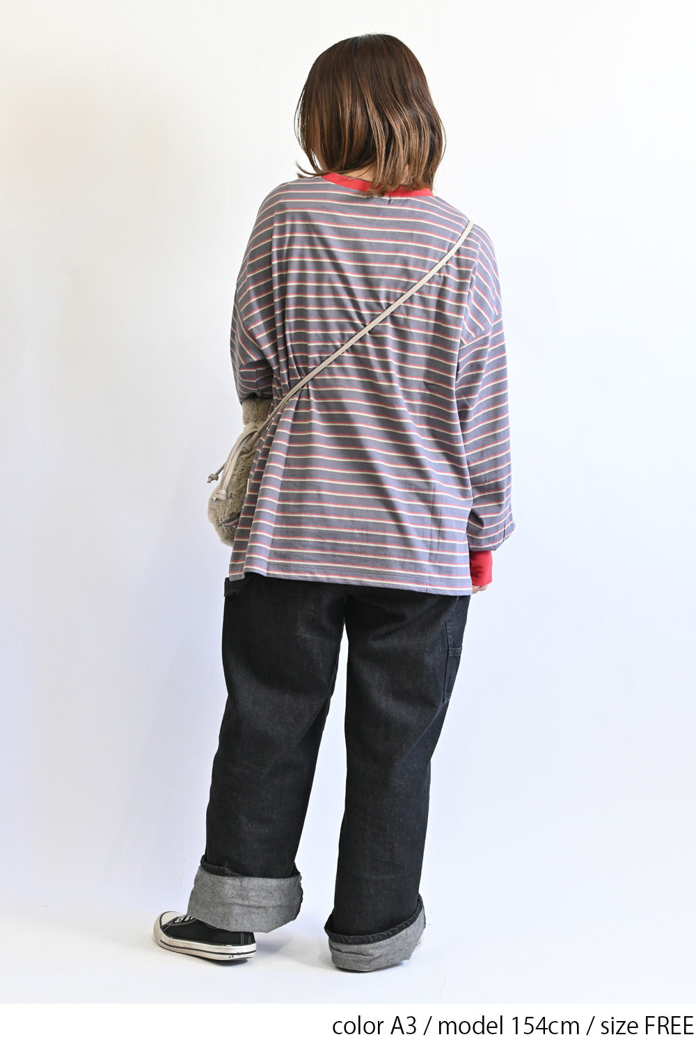 ≪SALE≫【Classic byGENTIL】Collar Layered Style Trim Long Sleeve Tee