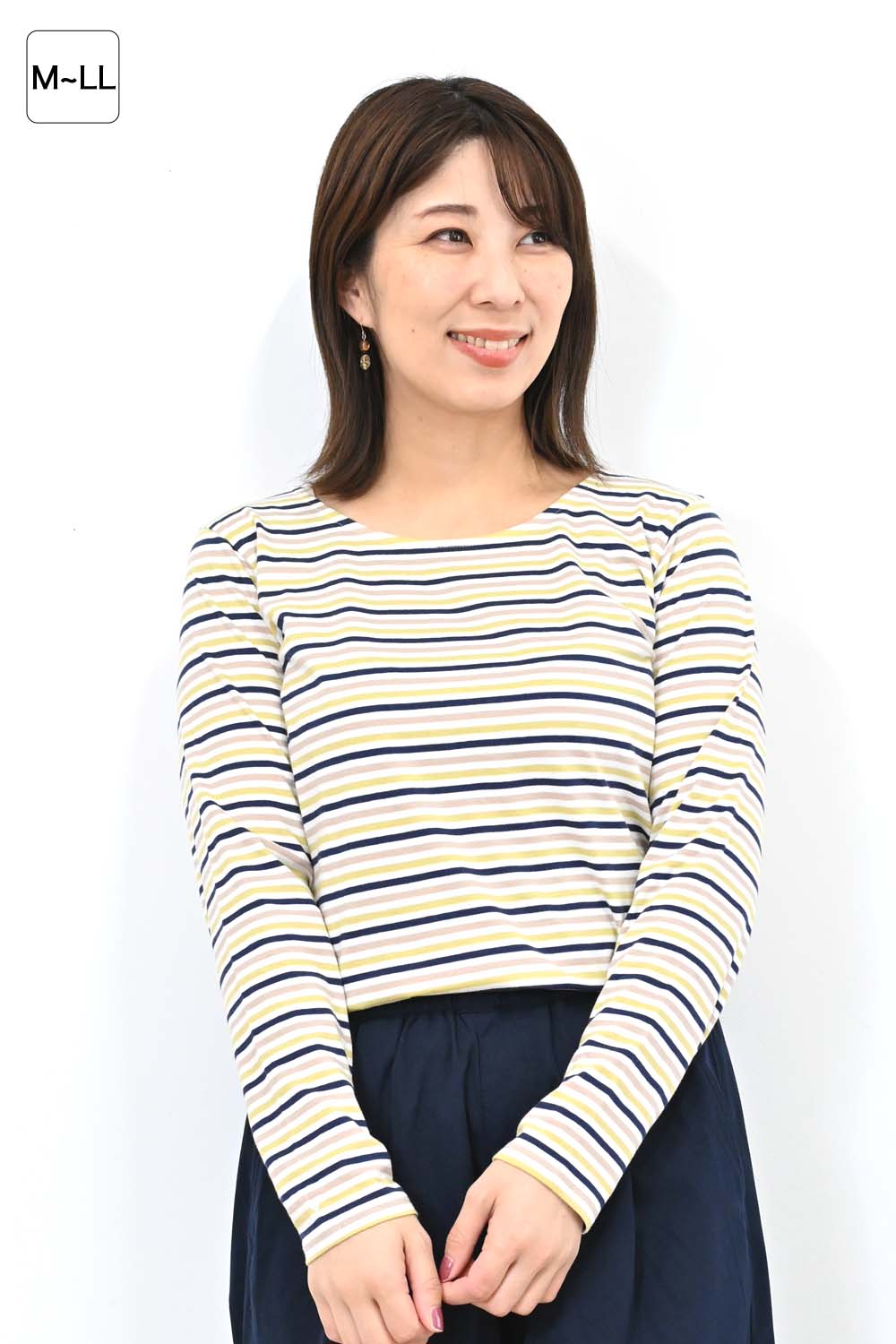 ≪SALE≫ Smiley Border Long Sleeve T-Shirt