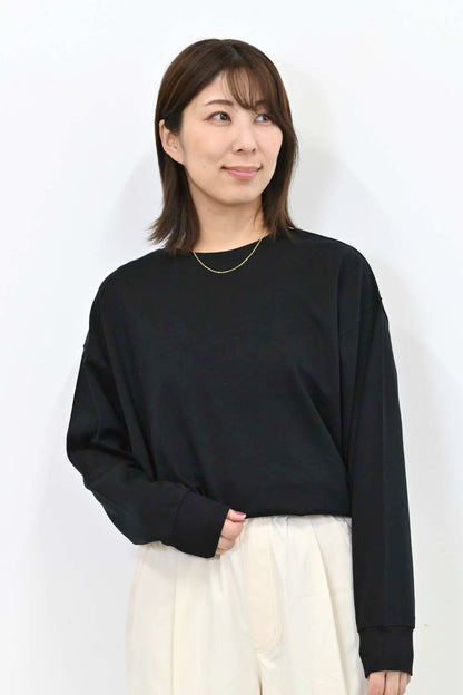 裾ギャザー裏毛プルオーバー