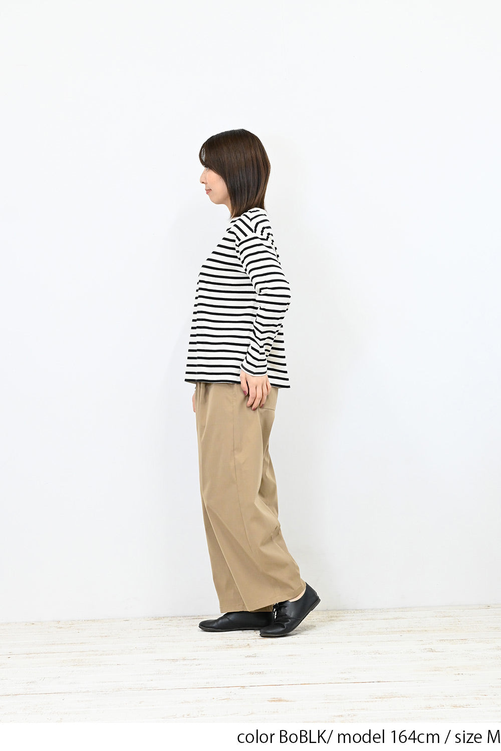 ワイドなボーダーロンTee