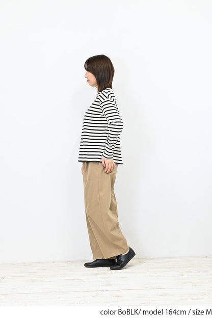 ワイドなボーダーロンTee