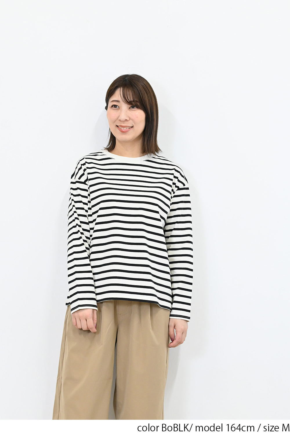 ワイドなボーダーロンTee