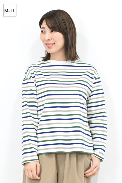 ワイドなボーダーロンTee