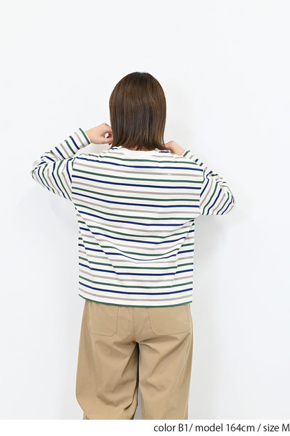 ワイドなボーダーロンTee
