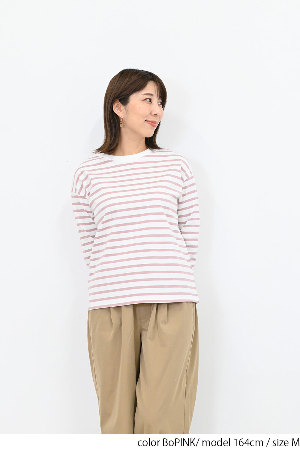 ワイドなボーダーロンTee