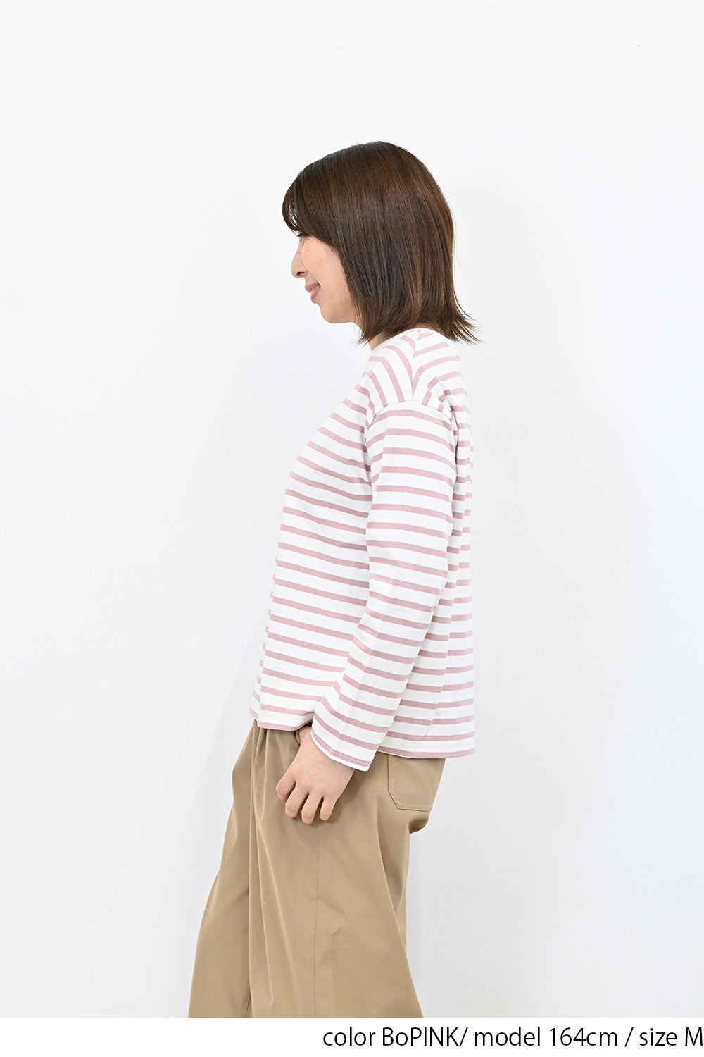 ワイドなボーダーロンTee