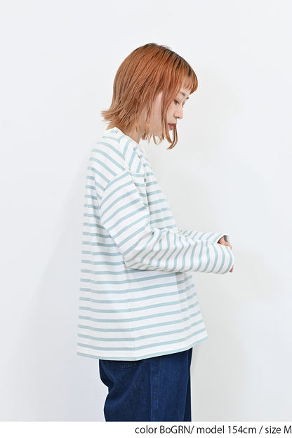 ワイドなボーダーロンTee