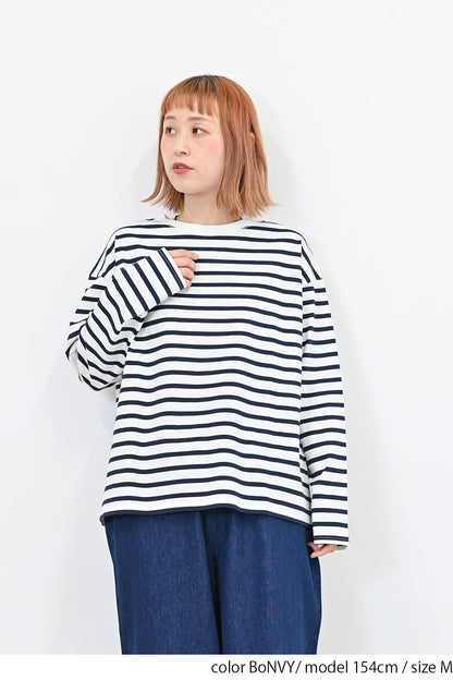 ワイドなボーダーロンTee