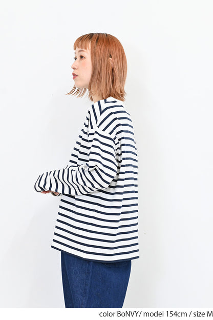 ワイドなボーダーロンTee