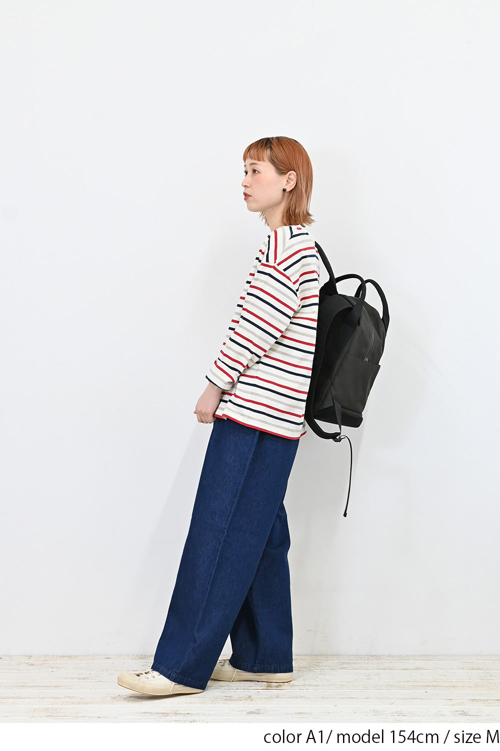 ワイドなボーダーロンTee