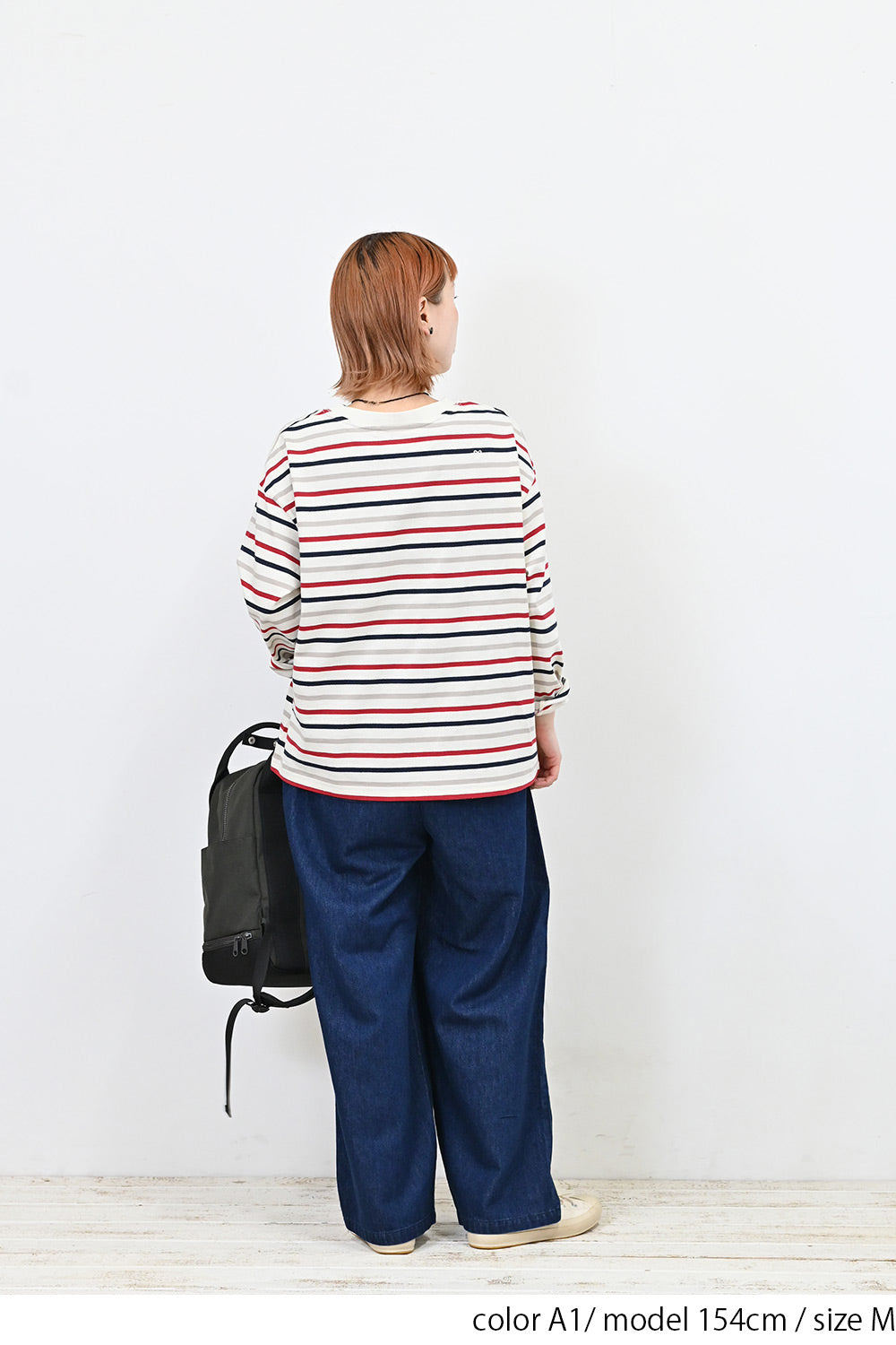 ワイドなボーダーロンTee