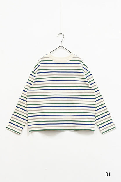 ワイドなボーダーロンTee