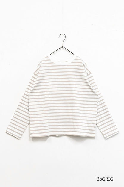 ワイドなボーダーロンTee