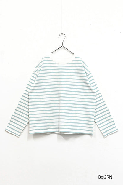ワイドなボーダーロンTee