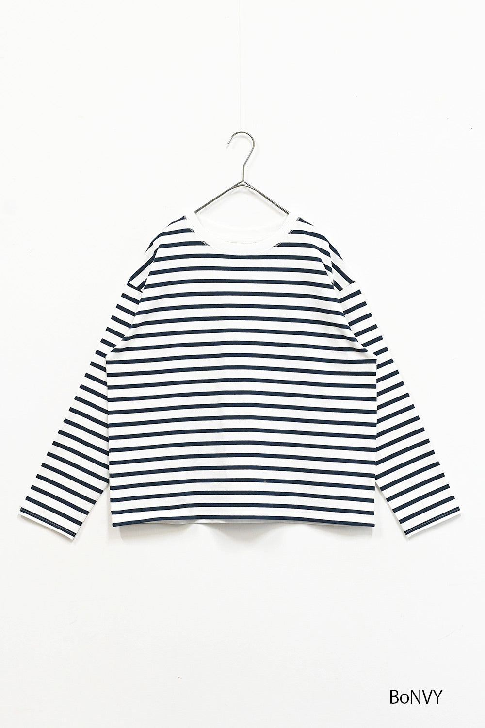ワイドなボーダーロンTee